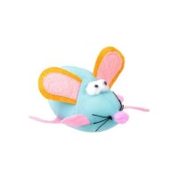 Іграшка для котів Hippie Pet Вібруюча мишка синя 11 см (HIPCT19019)