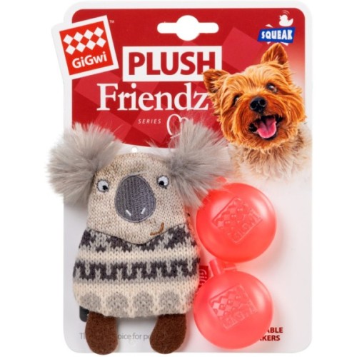 Іграшка для собак GiGwi Plush Коала з пискавкою 10 см (75012)