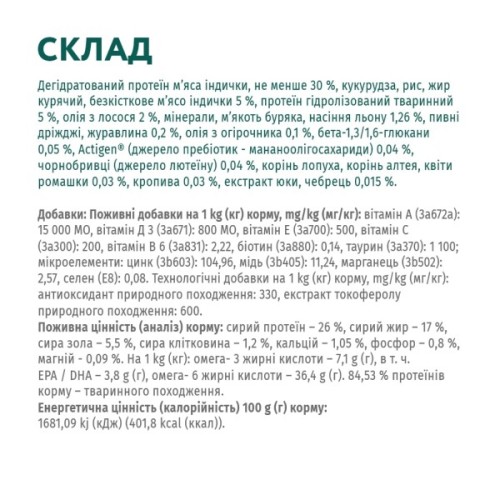 Сухий корм для собак Optimeal для середніх порід зі смаком індички 12 кг (4820083905506)