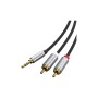 Кабель мультимедійний 3.5mm M to 2xRCA M 3.0m Cabletime (CA914067)