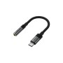 Перехідник USB-C to 3.5mm F 0.15m DAC audio black Acefast (6974316285281)
