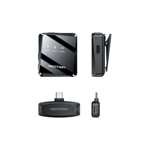 Мікрофон Vention USB-C 2-Pack Wireless Lavalier Black (NCBB0)