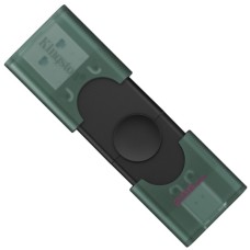 USB флеш накопичувач Kingston 256GB DataTraveler Duo USB 3.2 / Type-C Black/Green (DTDEG2/256GB)