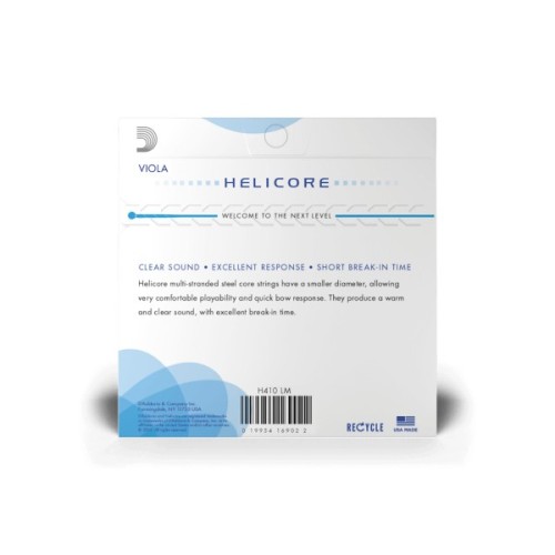 Струни для альта D'Addario Helicore Viola String Set Long Scale Medium Tension (H410 LM)