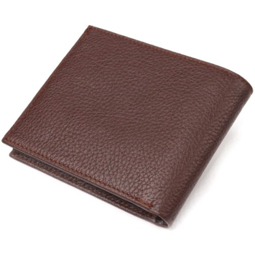 Гаманець Canpellini З натуральної шкіри Флотар Коричневий (21586)