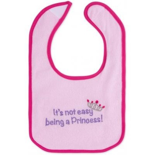 Слинявчик Luvable Friends 3 шт з написами, рожевий (2162 F)