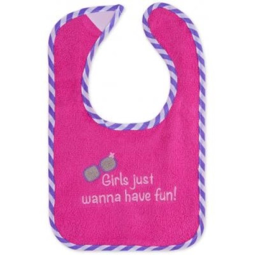 Слинявчик Luvable Friends 3 шт з написами, рожевий (2162 F)