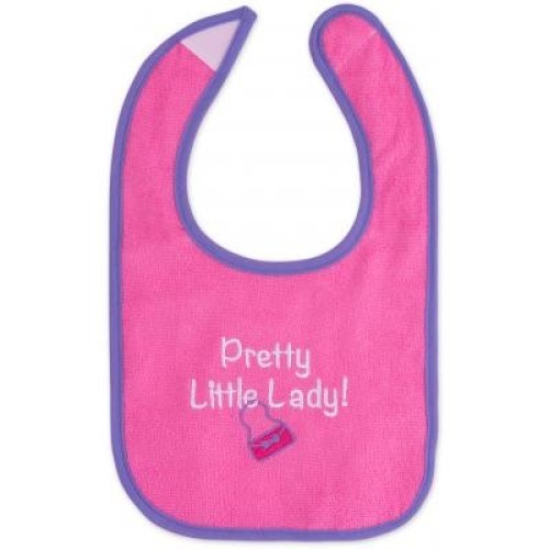 Слинявчик Luvable Friends 3 шт з написами, рожевий (2162 F)