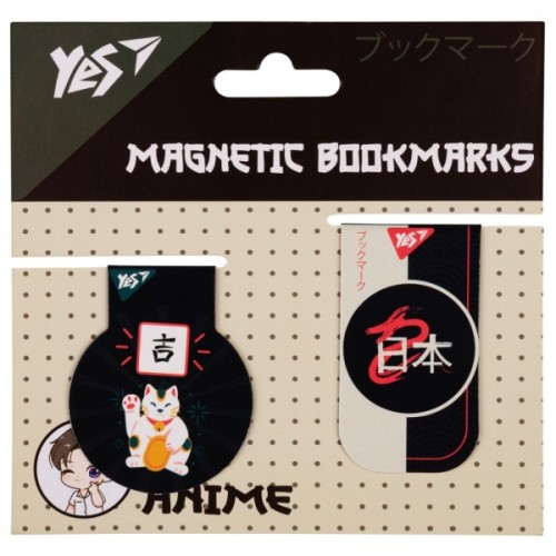 Закладки для книг Yes магнітні Anime fox, 2шт (708120)