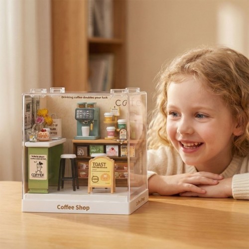 Конструктор Mini House румбокс серії Інтер'єр Міні – Кав’ярня (8034)