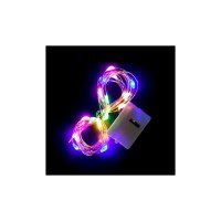 Гірлянда Voltronic Mix Color 20 LED, 1 режим, 3 м, прозора, 3*АА (Garl-20LED-3m-Mix)