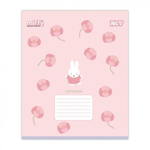 Зошит Yes Miffy Flowers А5 12 аркушів коса лінія (768710)