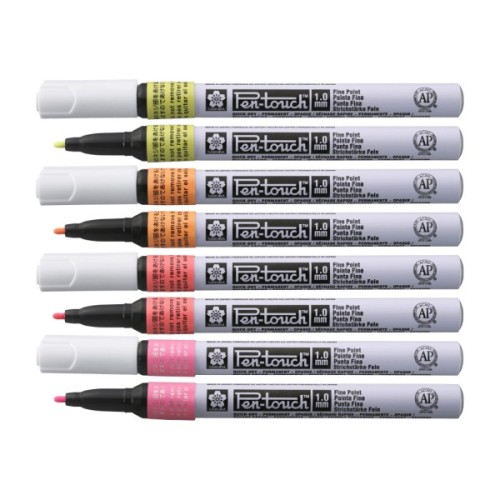 Маркер Sakura Pen-Touch Жовтий, флуоресцентний, тонкий (FINE) 1мм (084511322707)