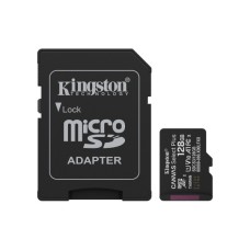 Карта пам'яті Kingston 128GB (з SD адаптером) Class 10 UHS-I U1 V10 A1 (SDCS3/128GB)
