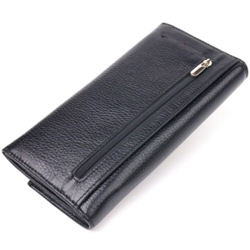 Гаманець Canpellini З натуральної шкіри Чорний (21625)