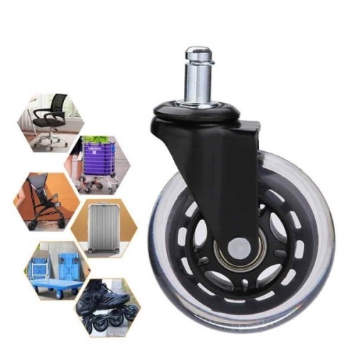 Ролик для крісла Аклас FI 11 безшумний D-75, Прозорий (00166278)