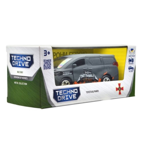 Машина TechnoDrive серії Шеврони Героїв - Toyota Alphard - INVISIBLE INTERCEPTOR (KM6011)
