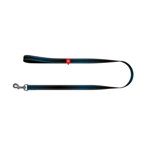 Повідець для собак WAUDOG Nylon Mono світловідбивний M 20 мм, 300 см, чорний (46441)