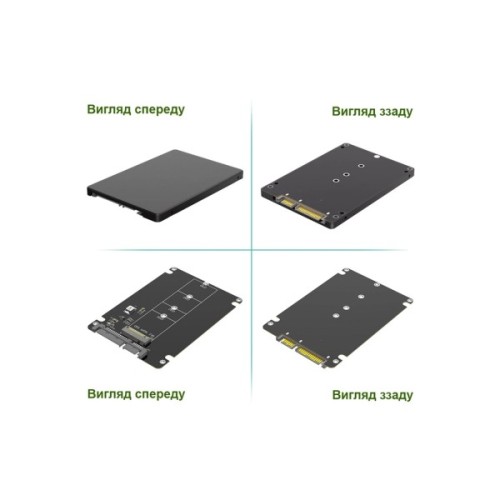 Конвертор Dynamode 2.5'' SATA to M.2 (NGFF) SSD 22*30mm, 22*42mm, 22*60mm, 22*80mm (S103-1N-P)