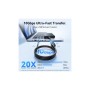Дата кабель USB 3.2 AM/AF 0.5m 10Gbps PVC black Vention (CBOBD)