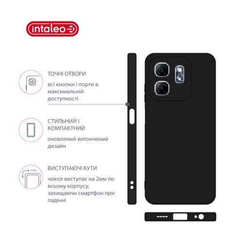 Чохол до мобільного телефона Intaleo SoftShell Infinix Hot 50i Black (1283126609404)