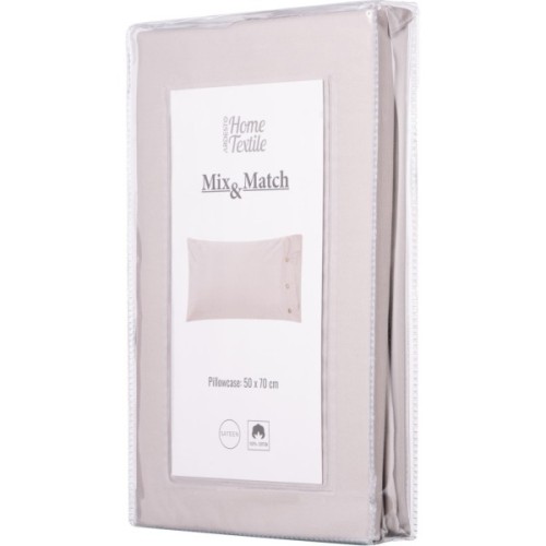 Наволочка Ardesto Mix&Match 50х70см сатин, айворі (ART5070PCC)