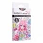 Художній маркер Santi набір двосторонніх sketch Anime 6 шт (390550)