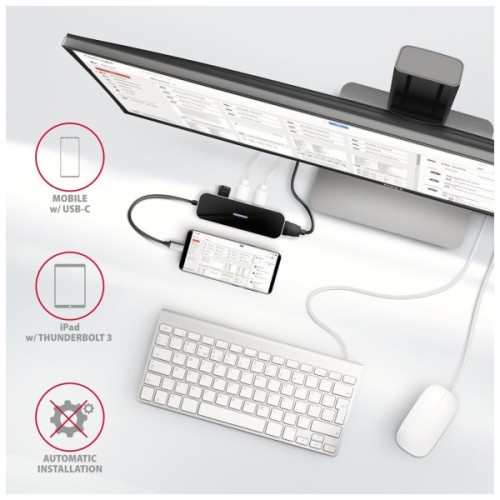 Концентратор AXAGON USB-C 6-in-1 to 4xUSB-A 5Gbps + 1xUSB-C PD100W + HDMI 4K30Hz 0.2m aluminum (HMC-6H4A)