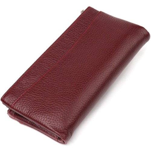 Гаманець Canpellini З натуральної шкіри Бордовий (21636)