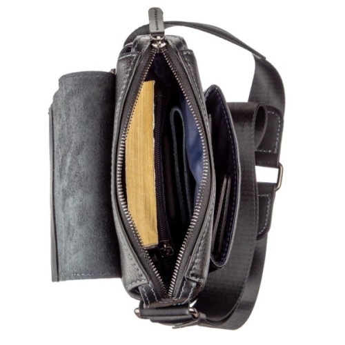 Сумка Shvigel Шкіряна Чорна (11174)