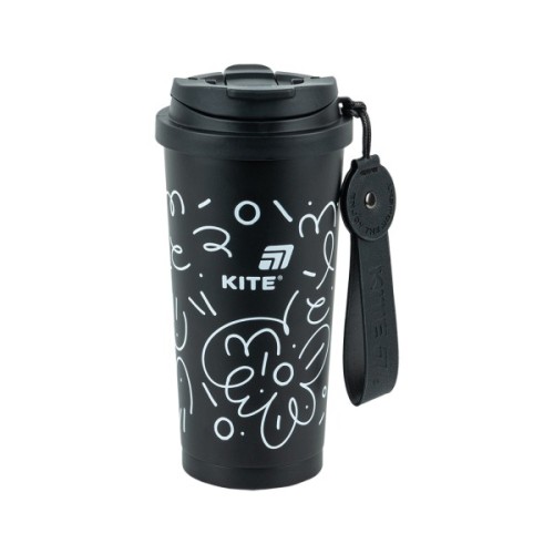 Термокружка Kite 550 мл, чорна (K25-1226-1)