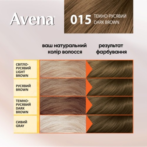 Фарба для волосся Acme Color Avena Shine Color Стійка 015 - Темно-русявий (4823115502575)
