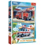 Пазл Trefl KAZSTUDIO Машини рятувальників 2х24 елемента (5900511344479)