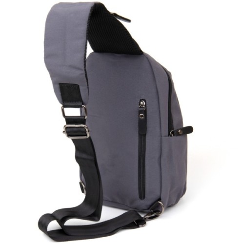 Сумка Vintage Через плече нейлон Сіра (20630)