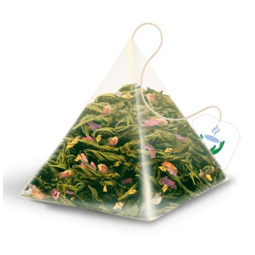 Чай Tea Moments Sparkling Strawberry зелений 20х1.8 г пірамідки (tm.02920)