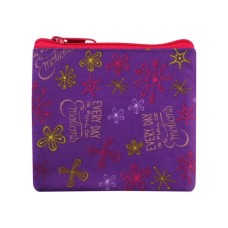 Гаманець дитячий Cool For School на блискавці "Квіти", бузковий (CF86379)