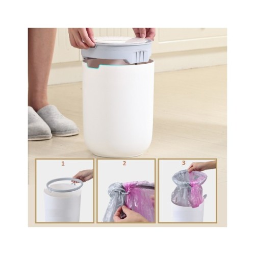 Контейнер для сміття JAH Waterproof Сенсорний Сірий 8 л (20256)