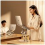 Підставка до ноутбука RTAKO RS-CP75D 3-Level Rotation Laptop Stand Silver (6930539537293)