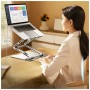 Підставка до ноутбука RTAKO RS-CP75D 3-Level Rotation Laptop Stand Silver (6930539537293)