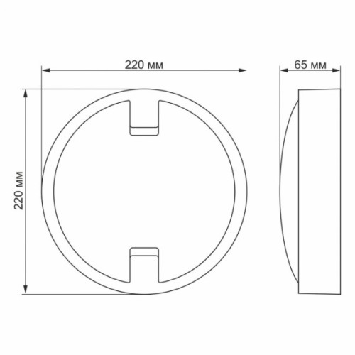Світильник Videx LED 18W 5000K (VL-BH12R-185-S)