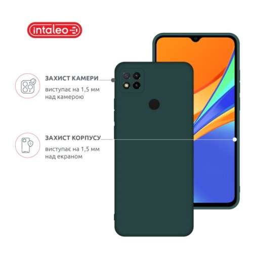 Чохол до мобільного телефона Intaleo Silicone Xiaomi Redmi 9C Dark Green (1283126600869)