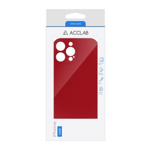 Чохол до мобільного телефона ACCLAB SoftShell Apple iPhone 14 Pro Red (1283126557057)