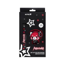 Бейдж Kite набір на липучці та підвіска Aggretsuko (AR25-3010-2)