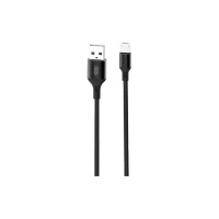 Дата кабель USB 2.0 AM to Micro 5P 1.0m braided NB143 black XO (6920680870660)