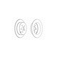 Гальмівний диск FERODO DDF1485C