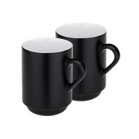 Набір чашок Kela Mattia 300 мл 2 шт Black (12756)