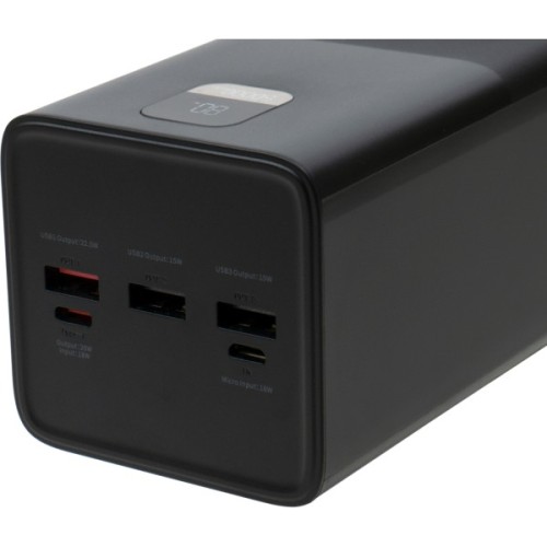 Батарея універсальна Vinga 50000 mAh 22.5W Display Black (VPBB5022)