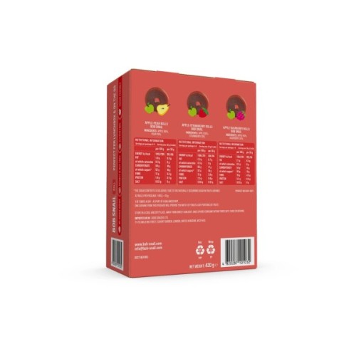 Цукерка Bob Snail Fruit Rolls Mix 3 смаки по 140 г (4820287101032)