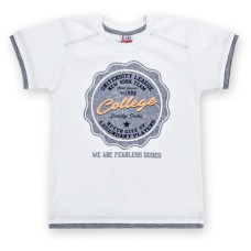 Футболка дитяча E&H "College" (4678-128B-white)