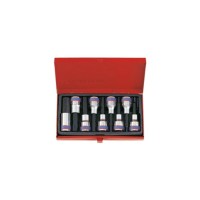 Набір торцевих головок KING TONY в головці 1/2", HEX, 4-17 мм, L = 80 мм, 9 шт (4120PR)